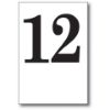 Picture of Table Card Numbers 11-20 Plastic White