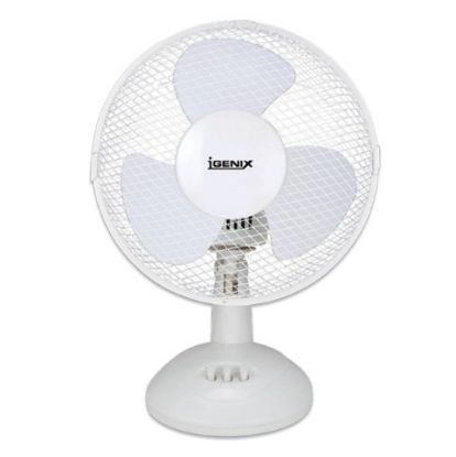 Picture of Oscillating Desk Fan 9" White 