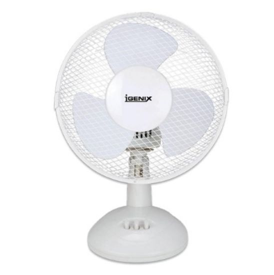 Picture of Oscillating Desk Fan 9" White 