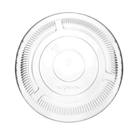 Picture of PACK OF 100 VEGWARE PLA FLAT LID STRAW SLOT 96MM 96 SERIES *S