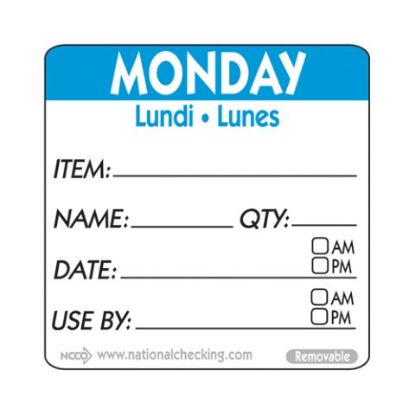 Picture of PAN LABEL BY ROLL MONDAY STRIPE BLUE (500)