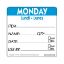 Picture of Pan Label By Roll Monday Stripe Blue (500)