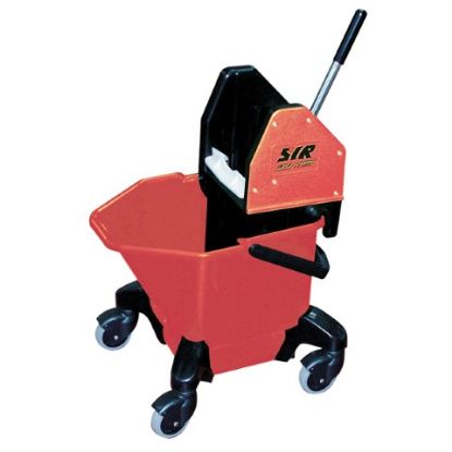 Picture of JANGRO TC20 COMBO BUCKET/WRINGER WITH CASTORS 20L RED