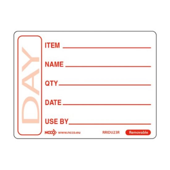 Picture of PREPARED FOOD LABEL 2" RED (500)