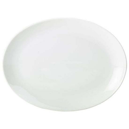 Picture of GENWARE PORCELAIN WHITE OVAL PLATE 24CM 9.5" (6)