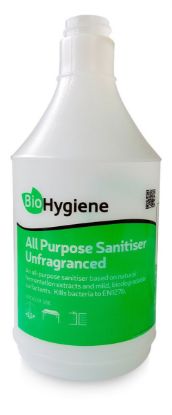 Picture of BIO HYGIENE UNFRAGRANCED SANITISER EMPTY TRIGGER BOTTLE 750ML (SINGLE)
