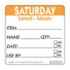 Picture of Pan Label By Roll Saturday Stripe Orange (500)