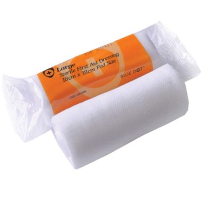 Picture of STERILE DRESSING HSE - LARGE FLOW WRAPPED 18cmx18cm (SINGLE)