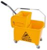 Picture of Microspeedy Flat Mop Bucket And Wringer Yellow 20ltr
