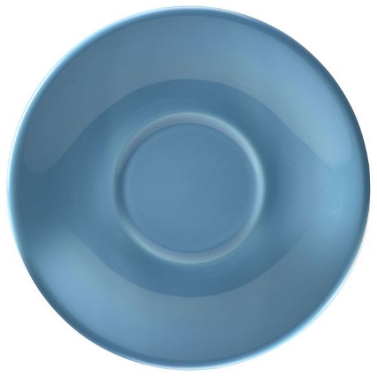 Picture of GENWARE COFFEE CUP SAUCER BLUE 16cm/6.25" (6)
