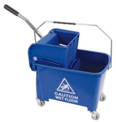 Picture of Microspeedy Flat Mop Bucket And Wringer Blue 20l