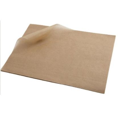 Picture of GREASEPROOF PAPER PRECUT 25X20cm BROWN (1000)