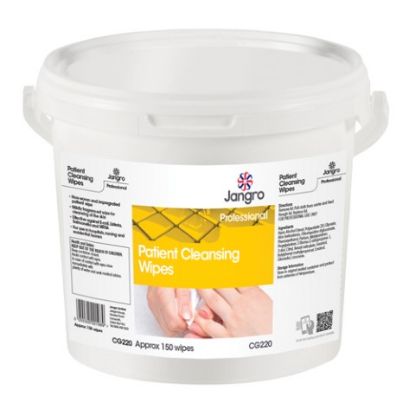 Picture of JANGRO PREMIUM PATIENT NURSING WIPES TUB (150)*s