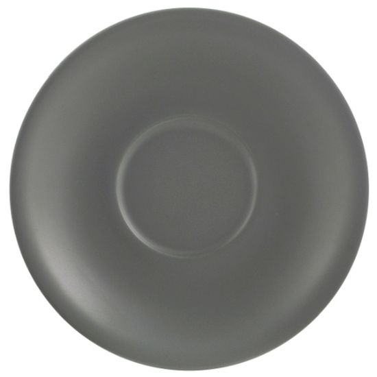 Picture of GENWARE PORCELAIN MATT GREY SAUCER 13.5CM (6)