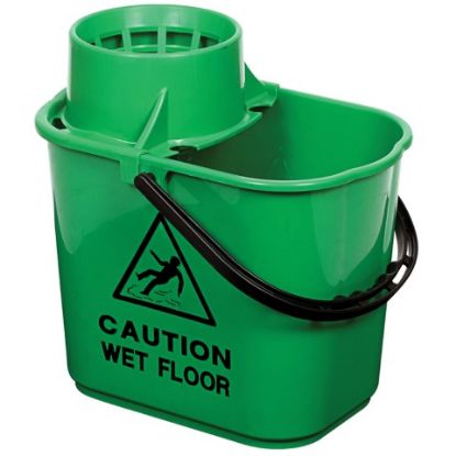 Picture of PROFESSIONAL BUCKET & WRINGER 15L GREEN