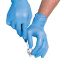 Picture of JANGRO PROFESSIONAL 5G NITRILE GLOVE POWDER FREE BLUE SMALL (PACK OF 100)