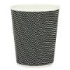 Picture of Insulated Mono Vip Hot Cup 12oz Black/White (25)