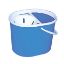 Picture of Lucy Oval Mop Bucket & Sieve 15l Blue