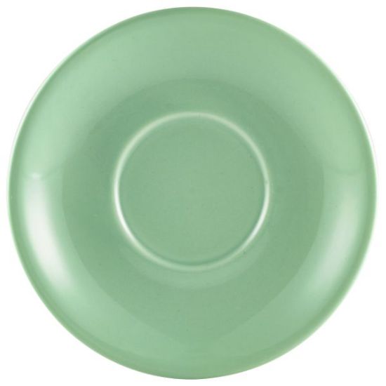 Picture of GENWARE COFFEE CUP SAUCER GREEN 16cm/6.25" (6)