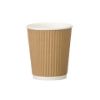 Picture of Kraft Brown Ripple Wrap Hot Cup 8oz (Pack Of 25)