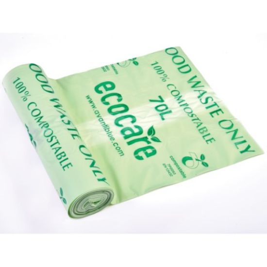 Picture of Biobag 25mu/100g 70ltr W730XL830mm 70ltr (10) Compostable