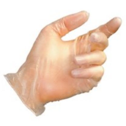 Picture of VINYL GLOVES POWDERED CLEAR SIZE S (PACK OF 100)