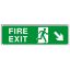 Picture of JANGRO FIRE EXIT MAN RUNNING RIGHT ARROW DOWN RIGID