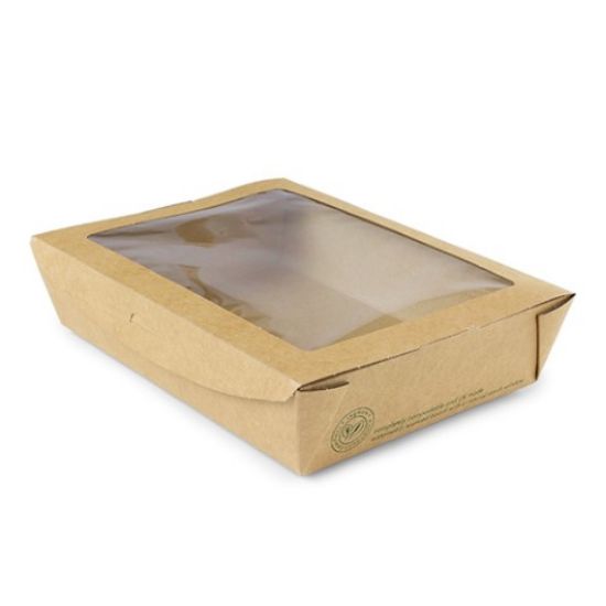 Picture of VEGWARE LARGE WINDOW SALAD BOX 39oz/1100ml (CASE OF 300)