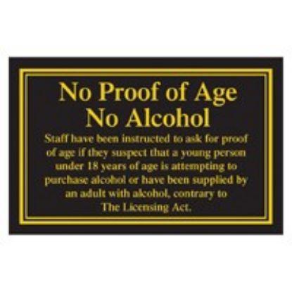 Picture of PROOF OF AGE BLACK & GOLD 