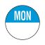 Picture of DAY FOOD ROTATION LABEL MONDAY (1000)