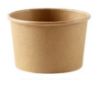 Picture of Kraft Brown Microwavable Soup Container 8oz Heavy Duty (Case of 500)