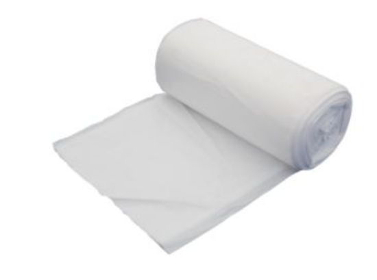Picture of TRUSTY WHITE PEDAL BIN LINER 10LTR 80 BAGS PER ROLL (20)