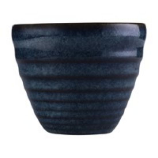 Picture of CHURCHILL  BIT ON THE SIDE RIPPLE DIP POT 4oz SAPPHIRE (CASE OF 12)