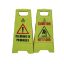 Picture of Jangro Caution Wet Floor Sign 63cm Yellow
