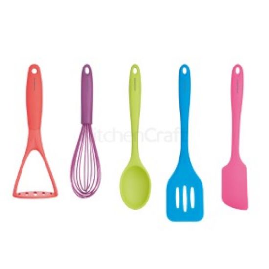 Picture of Colourworks Brights 5 Piece Complete Kitchen Utensil Set