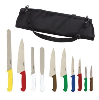 Picture of 10 COLOUR CODED KNIFE SET (INCLUDES A CASE)