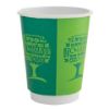 Picture of Vegware Green Tree Paper Double Wall Hot Cup 12oz 89 Series (Pack of 25)