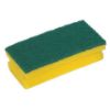 Picture of Jangro Abrasive Easigrip Sponge Scouring Pad Yellow/Green (Pack of 10)