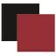 Picture of Faux Leather Black/Red Coaster 10x10x2cm (4)