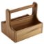 Picture of MEDIUM WHITE WOOD TABLE CADDY