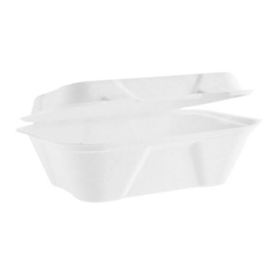 Picture of BAGASSE CLAMSHELL 178x127mm (PACK OF 125)