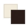 Picture of Coaster Set Faux Leather Brown/Cream 10cmx10cm (Pack of 4)