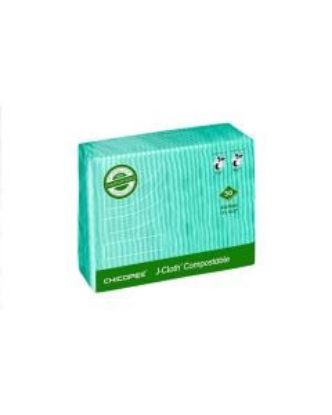 Picture of COMPOSTABLE CHICOPEE J CLOTH GREEN 43X32cm (PACK OF 50)