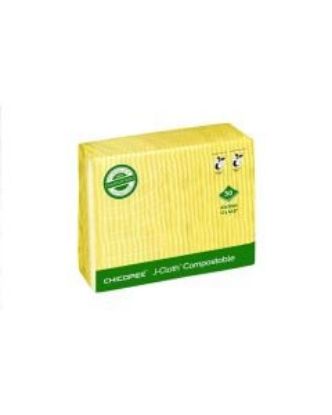 Picture of COMPOSTABLE CHICOPEE J CLOTH YELLOW 43X32cm (PACK OF 50)