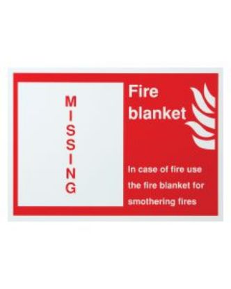 Picture of FIRE BLANKET SHADOW BOARD ONLY 250mm x 350mm