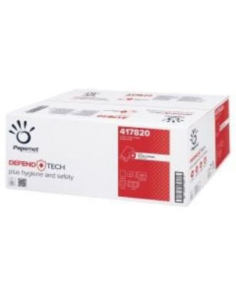 Picture of BIO TECH FLUSHY V FOLD HANDTOWEL WHITE 2 PLY (PURE) 21cm X 22cm (3150)