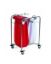 Picture of Jangro Laundry Cart 2 Bag With White Red Lid Size W66cm X H 93cm X D49cm