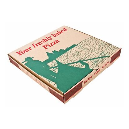Picture of BROWN PLAIN PIZZA BOX 12" (75)