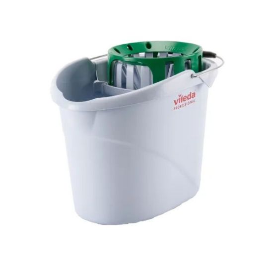 Picture of VILEDA SUPERMOP AG BUCKET & WRINGER 10L GREEN