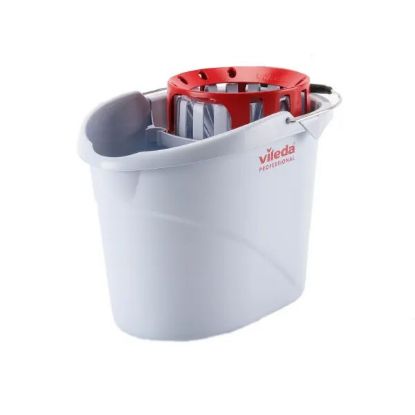Picture of VILEDA SUPERMOP AG BUCKET & WRINGER 10L RED
